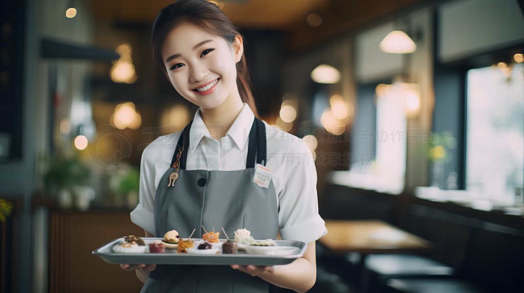 餐廳酒店女服務(wù)員服務(wù)生